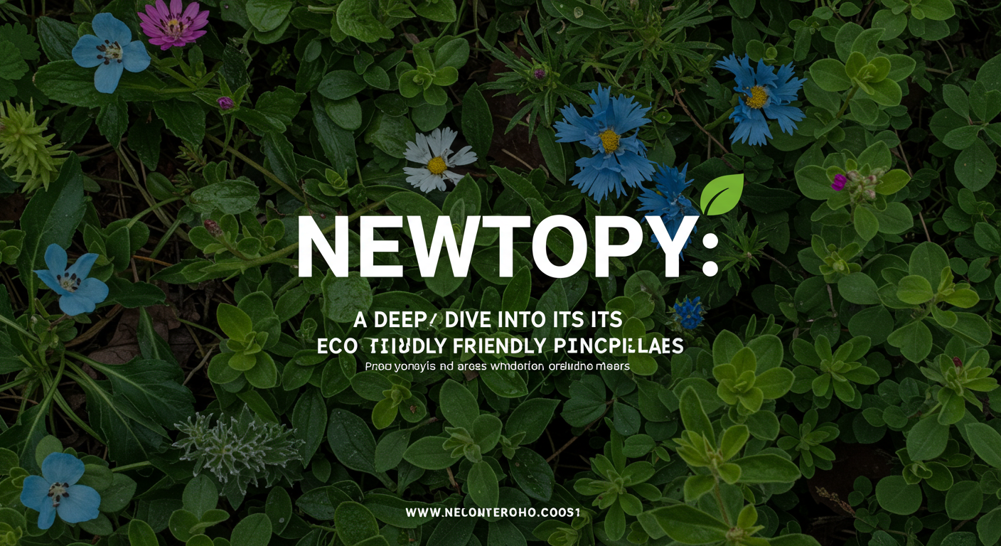 newtopy: A Deep Dive into Its Eco-Friendly Principles